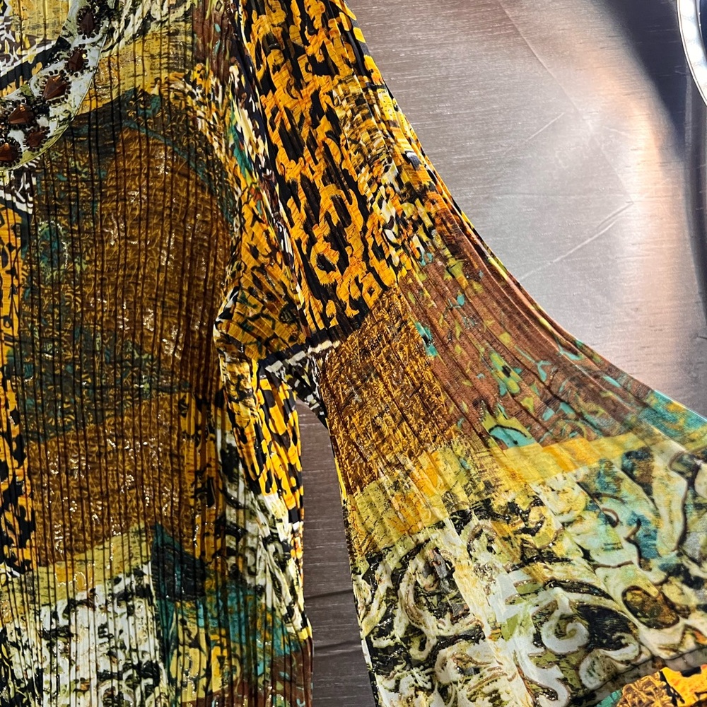 Avenue Multicolor Patchwork Blouse With Rhineston… - image 6